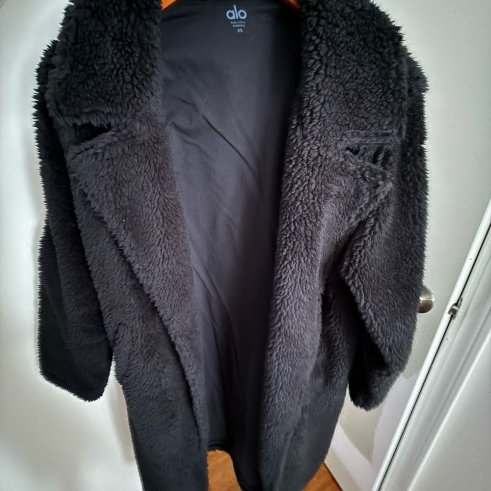 ALO Yoga Women's Charcoal Teddy Jacket